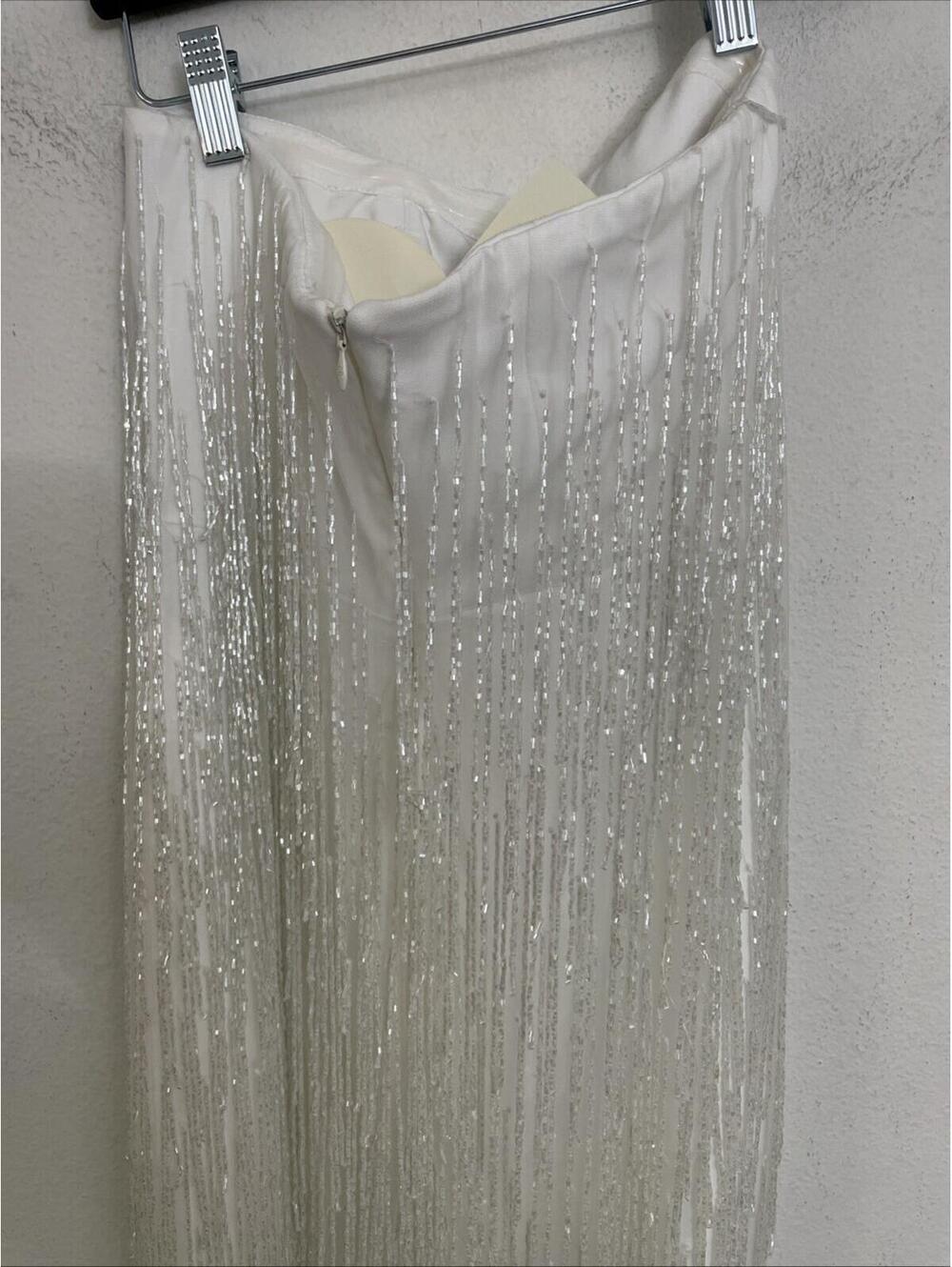 Baobab Collection Magia White Strapless Fringe Maxi Dress - Picture 9 of 14